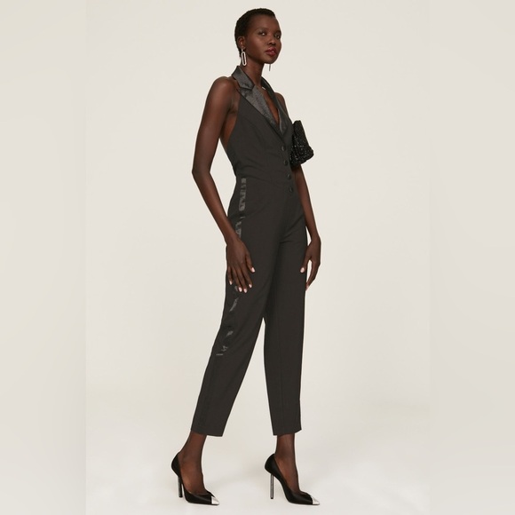 Ashley Park Tuxedo Jumpsuit in Black. NEW! - Picture 3 of 5